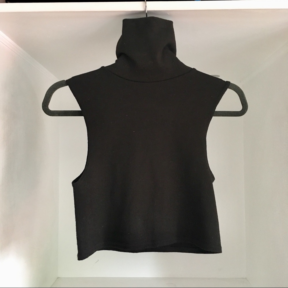 Vintage turtle neck crop top